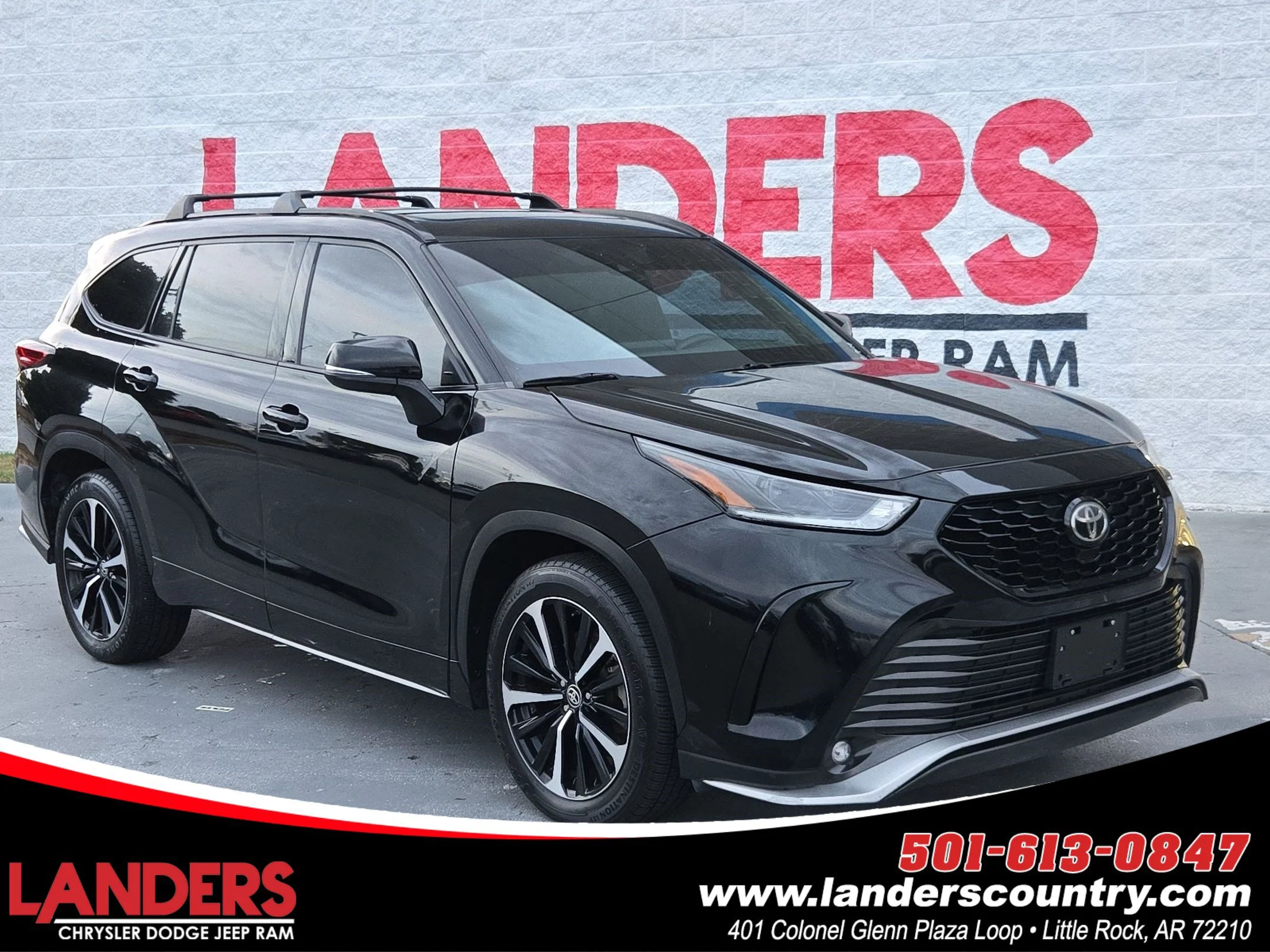 Used 2021 Midnight Black Metallic Toyota XSE image 1