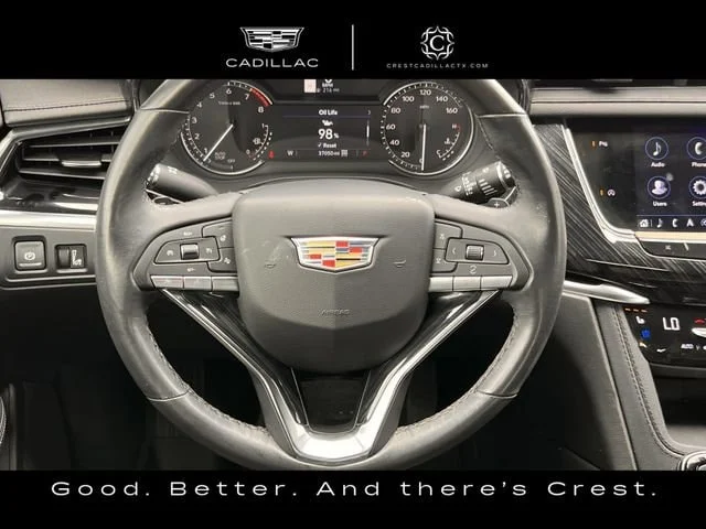 Used 2024 Crystal White Tricoat CADILLAC Premium Luxury image 15