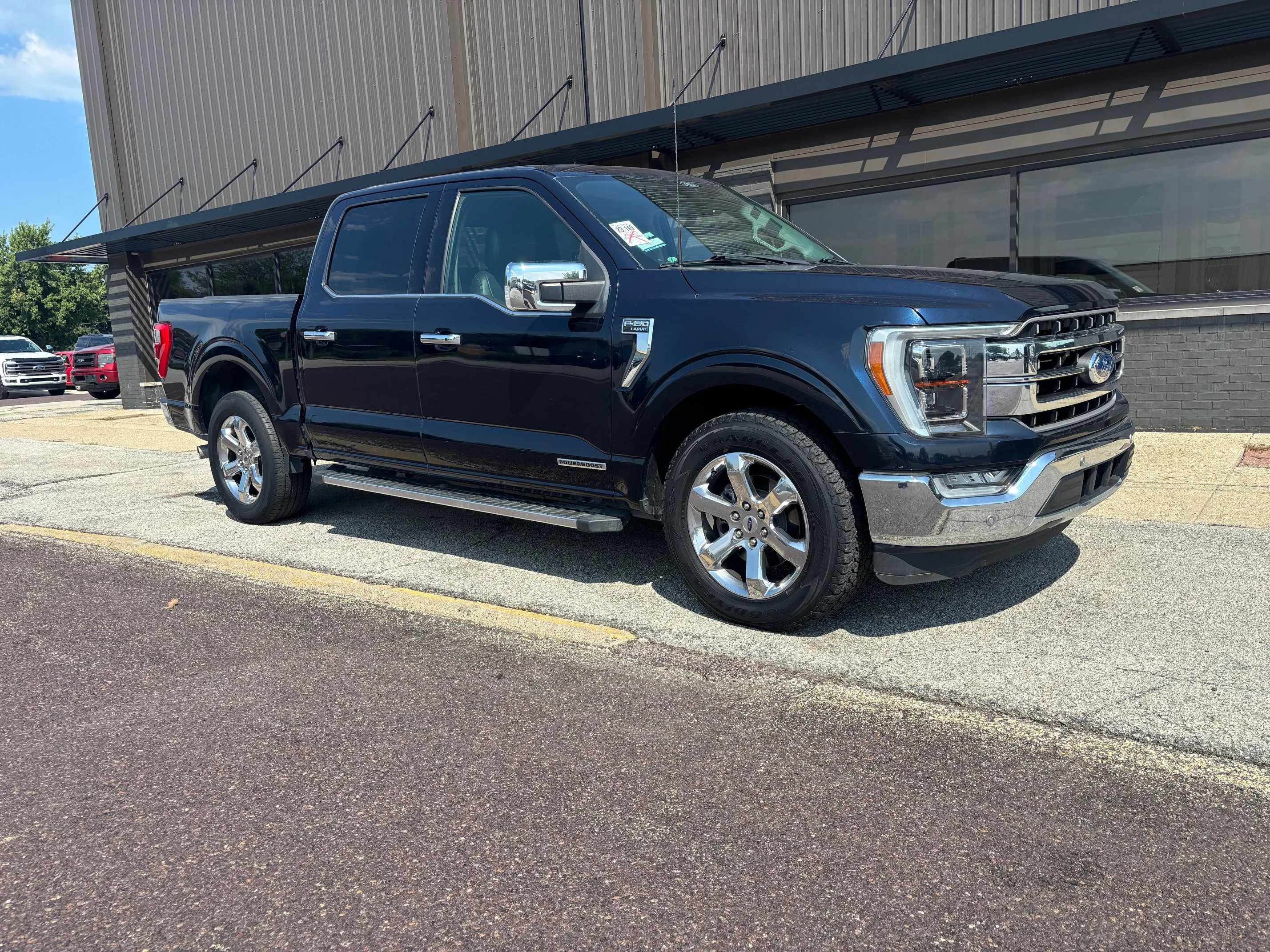 Used 2022 Antimatter Blue Metallic Ford LARIAT image 3