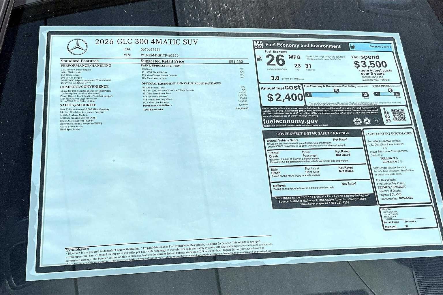 New 2026 Black Mercedes-Benz GLC 300 image 22