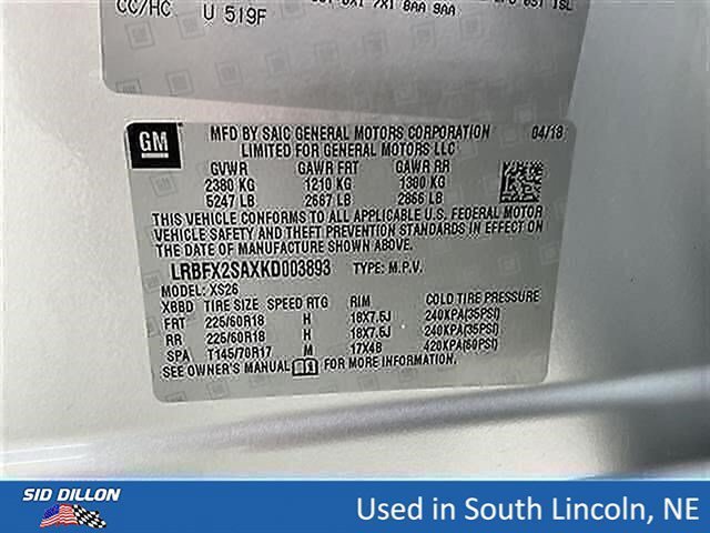 Used 2019 Galaxy Silver Metallic Buick Essence image 15