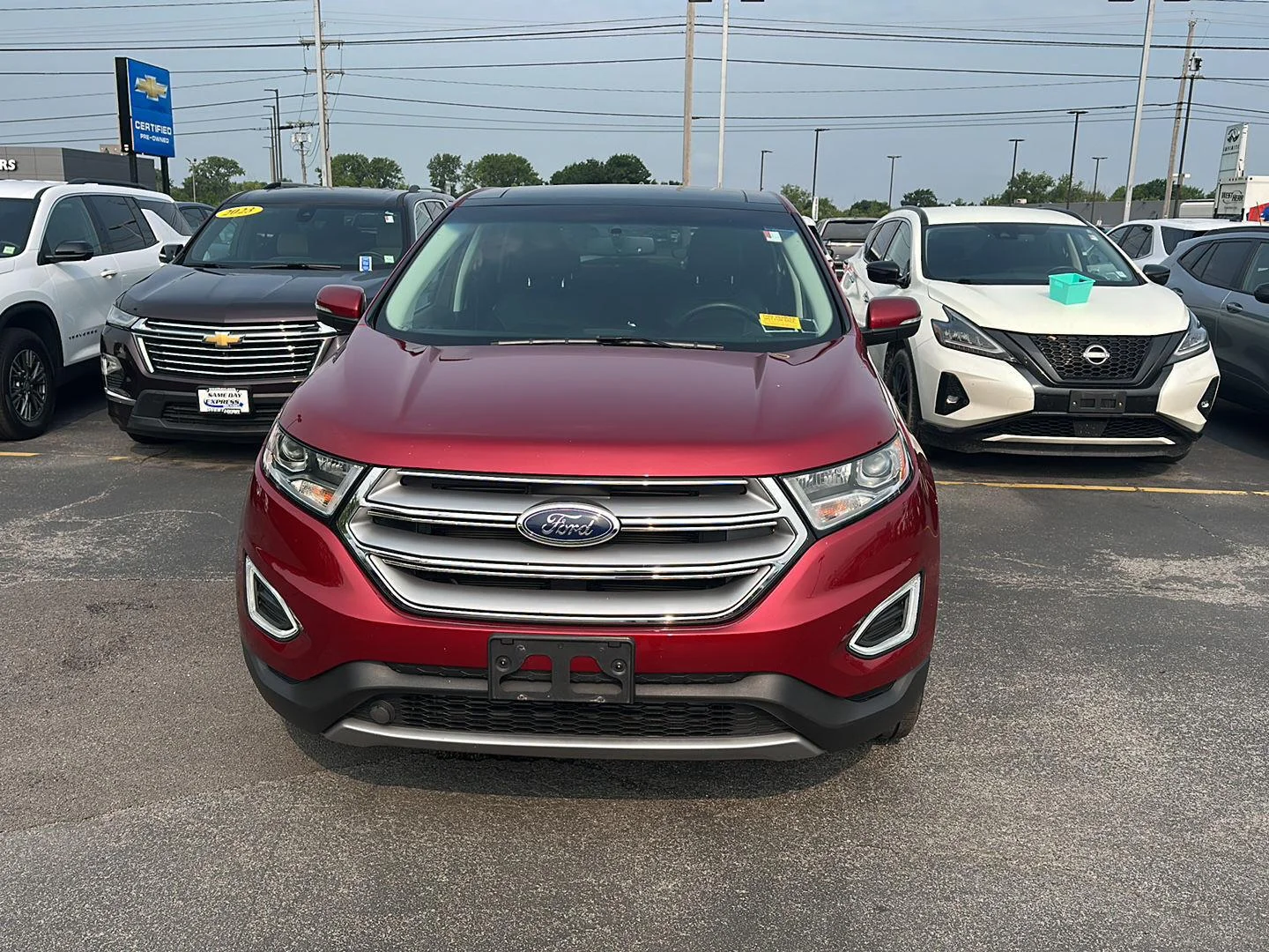 Used 2018 Ruby Red Metallic Tinted Clearcoat Ford SEL image 6