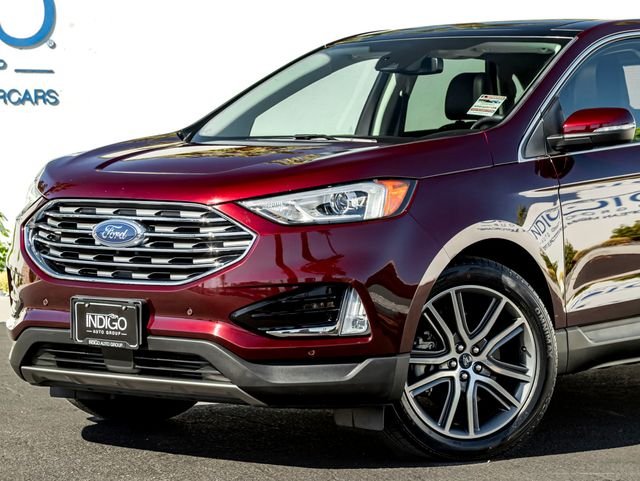 Used 2020 Burgundy Velvet Metallic Tinted Clearcoat Ford Titanium image 2