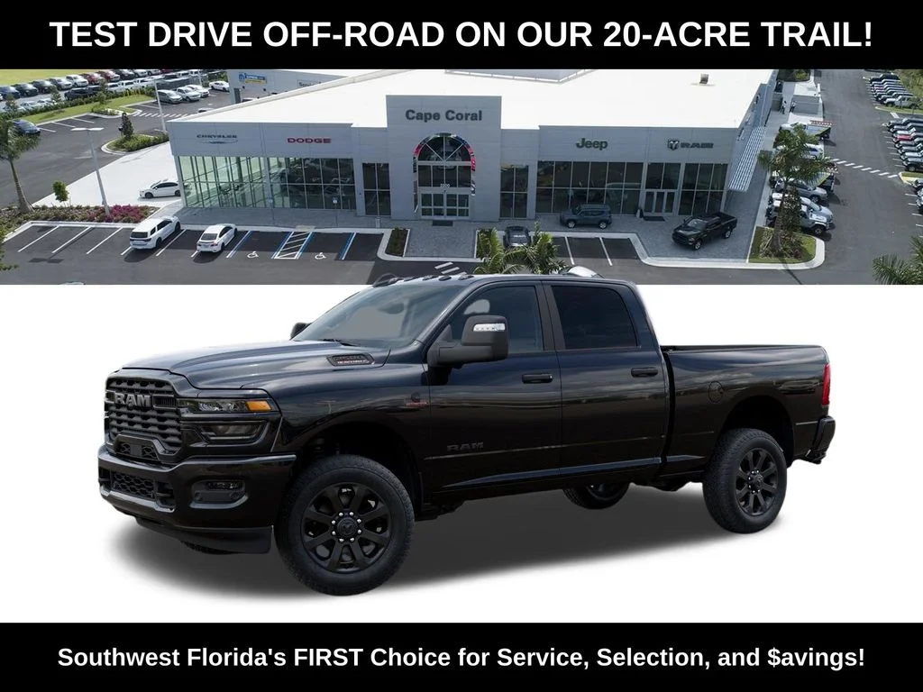 New 2026 Diamond Black Crystal Pearl-Coat Exterior Paint RAM Big Horn image 2