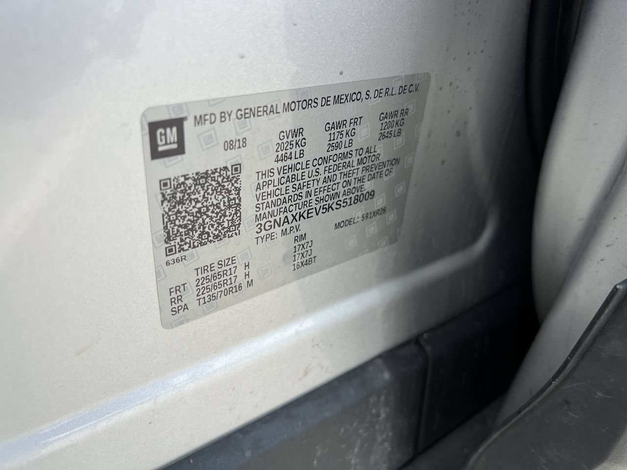 Used 2019 SILVER ICE METALLIC Chevrolet LT image 34