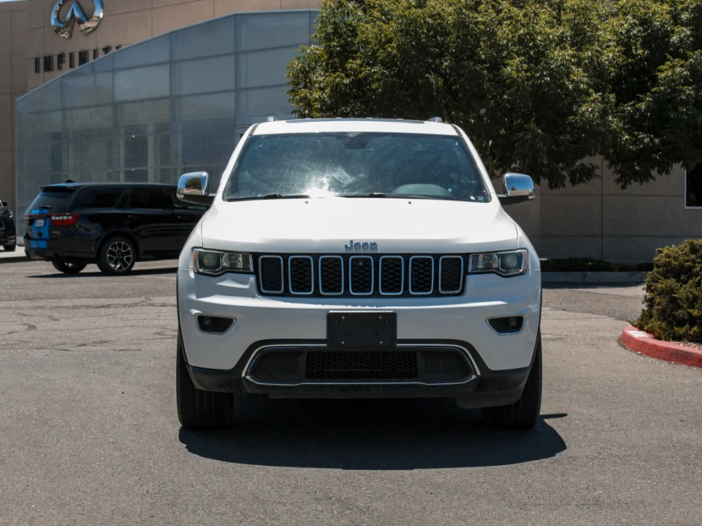 Used 2021 Bright White Clearcoat Jeep Limited image 2