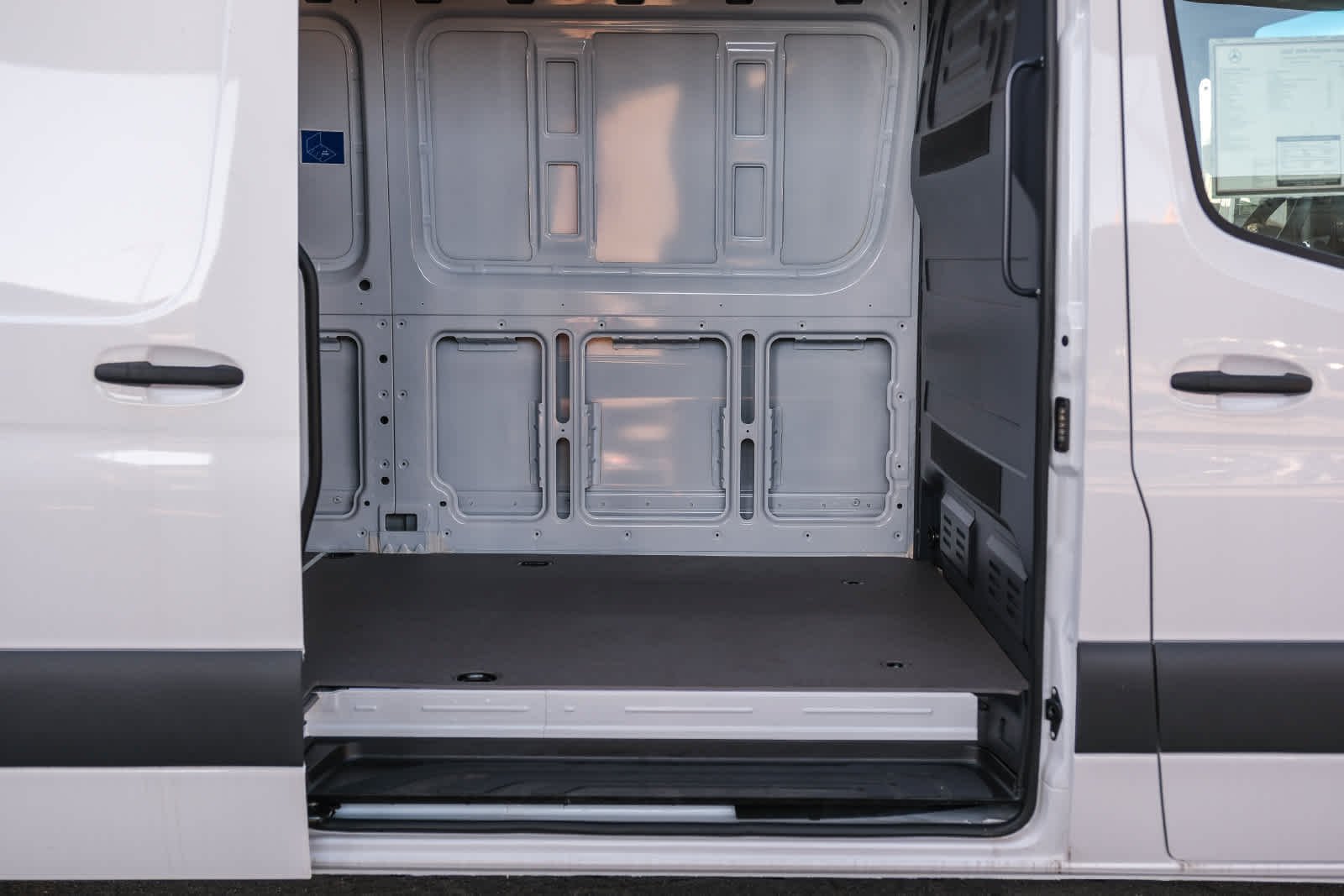 New 2025 Arctic White Mercedes-Benz Cargo 170 WB High Roof RWD Electric Motor image 16
