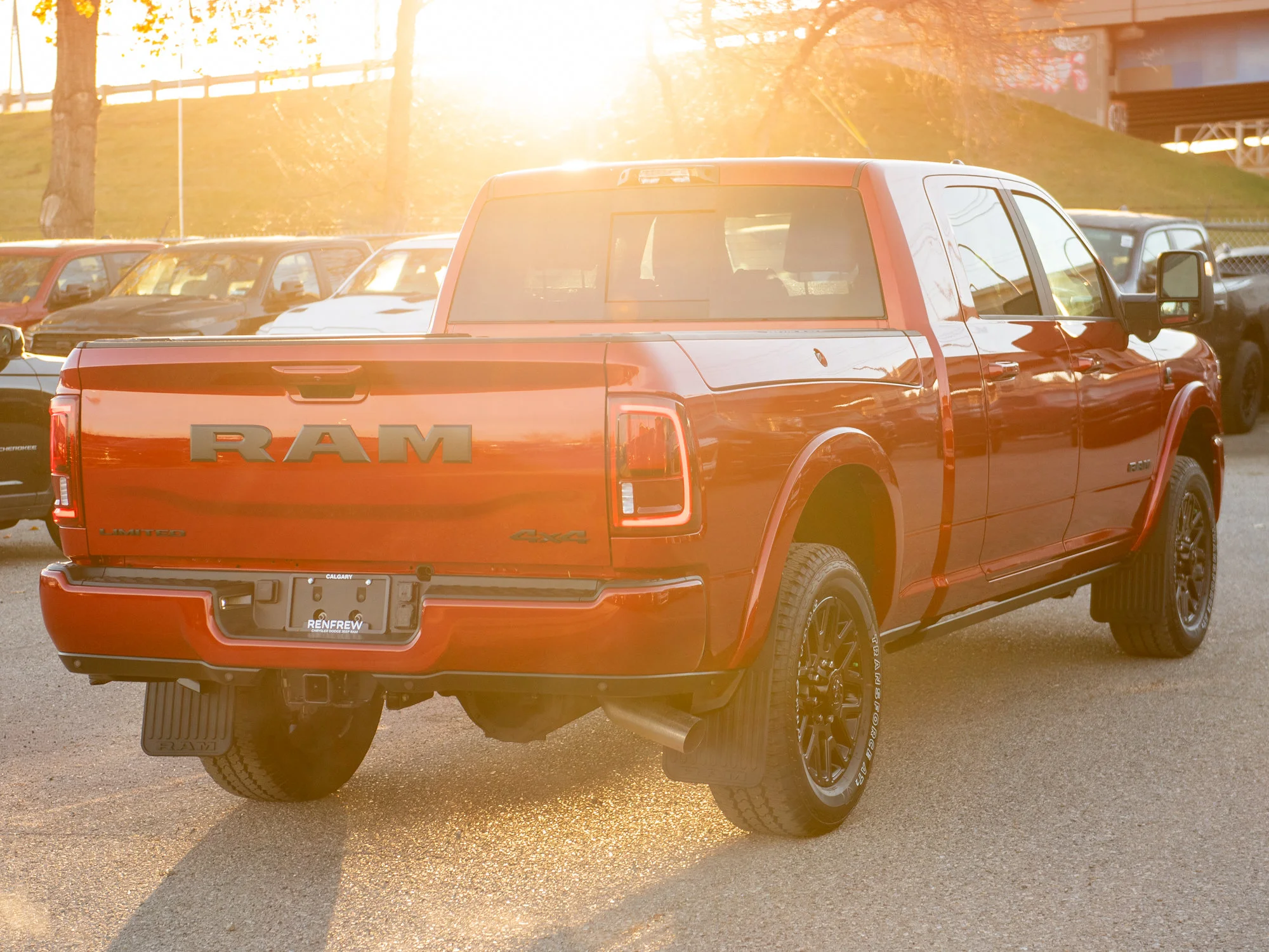 New 2027 Red RAM Limited Night* Mega Cab 4x4, Sunroof, Passenger Screen, Tow-Tech Plus Group image 9