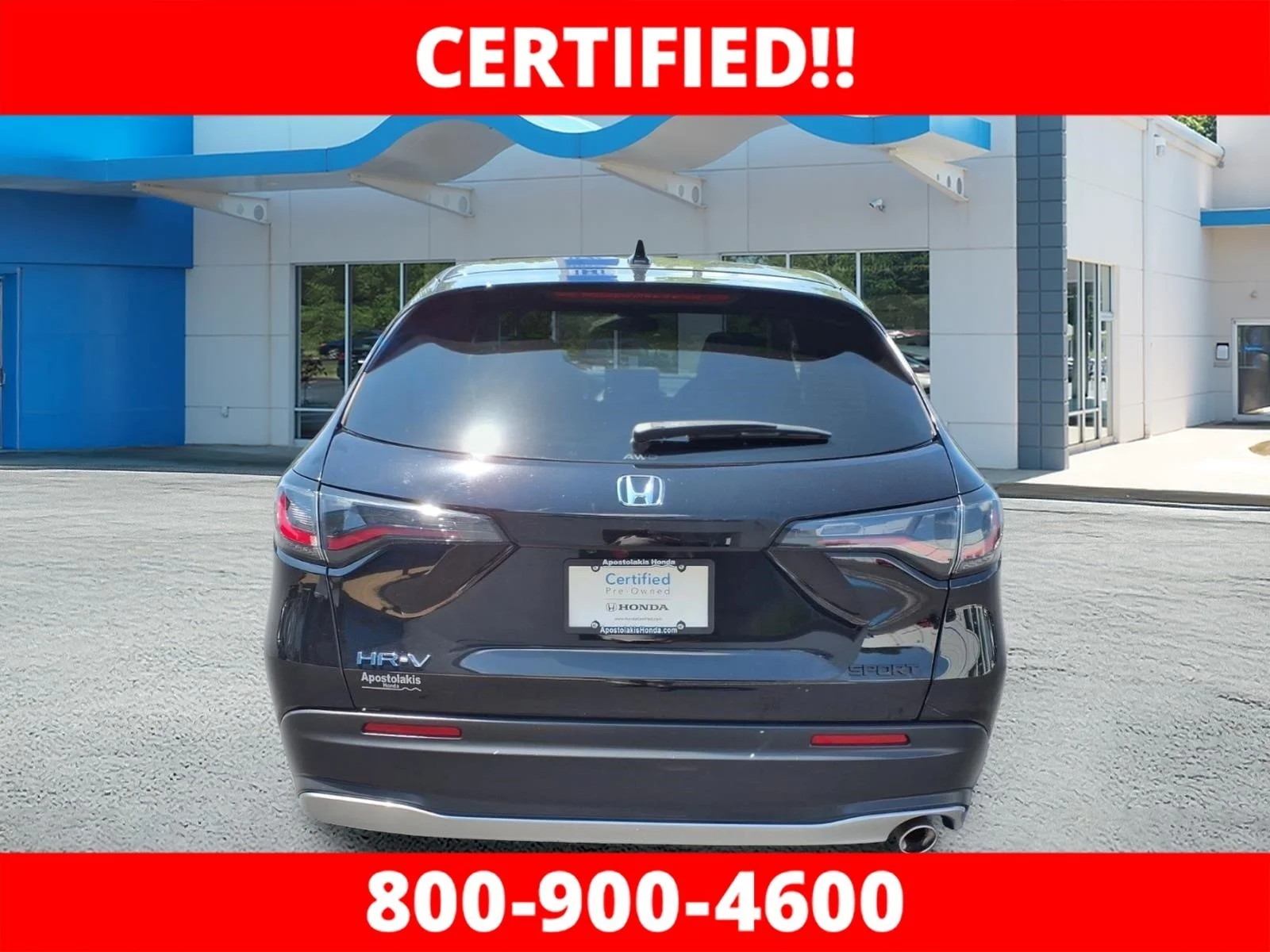 Certified Used 2024 Crystal Black Pearl Honda 5DR AWD SPORT image 4