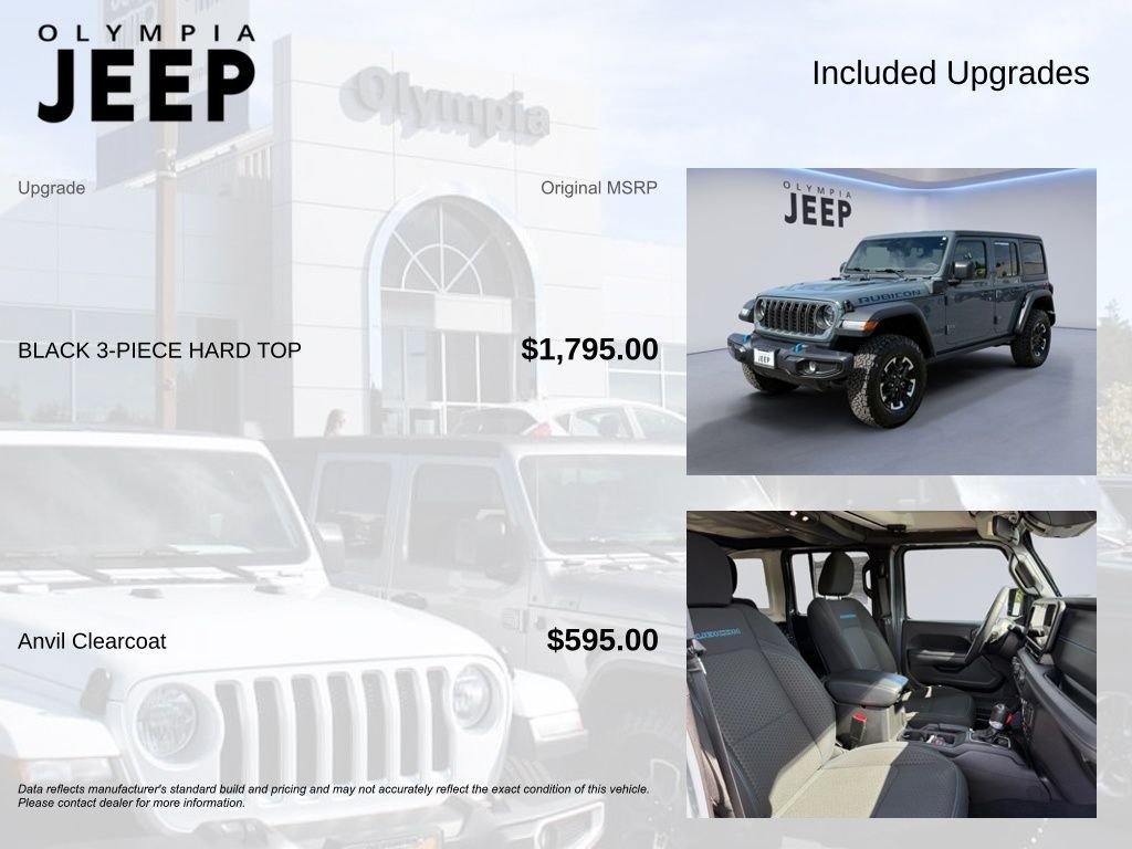Used 2025 Gray Jeep Rubicon 4xe image 4