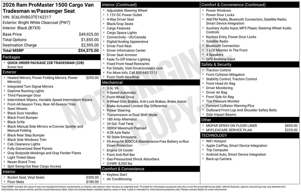 New 2026 Bright White Clear-Coat Exterior Paint RAM Base image 5