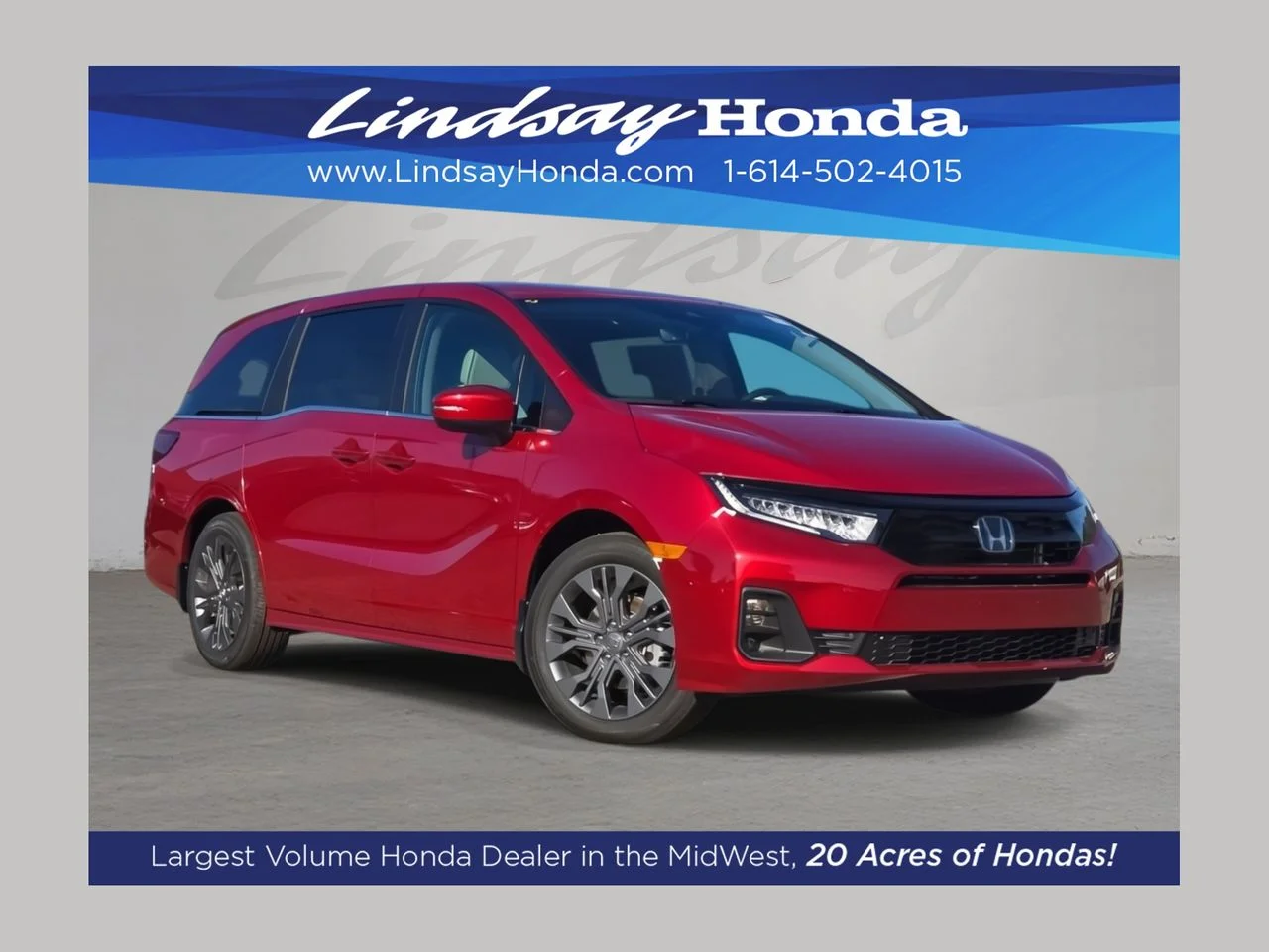 New 2026 Radiant Red Metallic II Honda Touring image 1