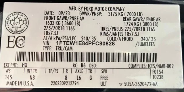 Used 2023 Blue Ford Tremor image 52