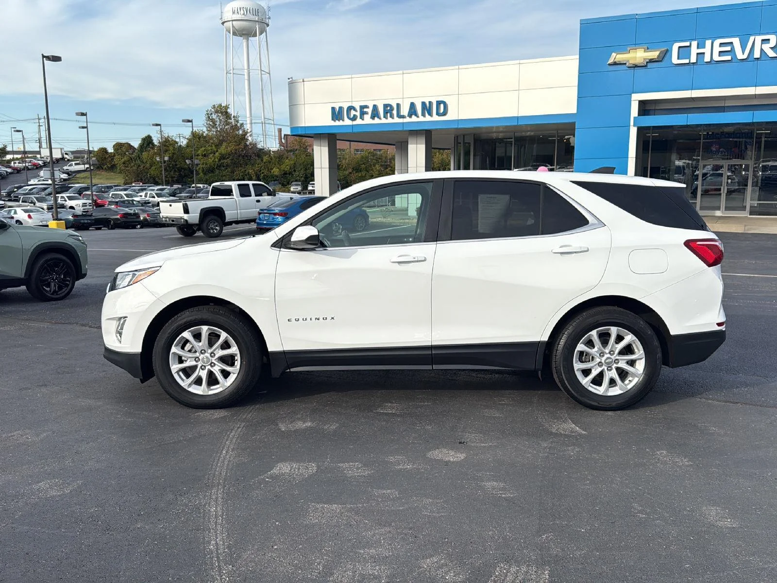 Used 2021 Chevrolet Equinox LT with VIN 3GNAXKEV8MS130775 for sale in West Union, OH