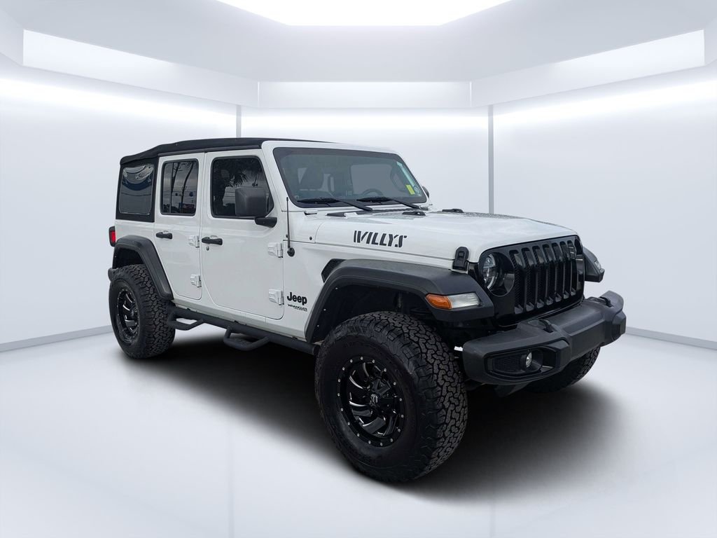 Used 2022 White Jeep Unlimited Willys image 1