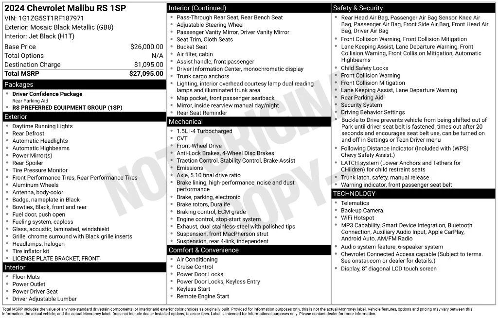 Used 2024 Black Chevrolet RS image 39