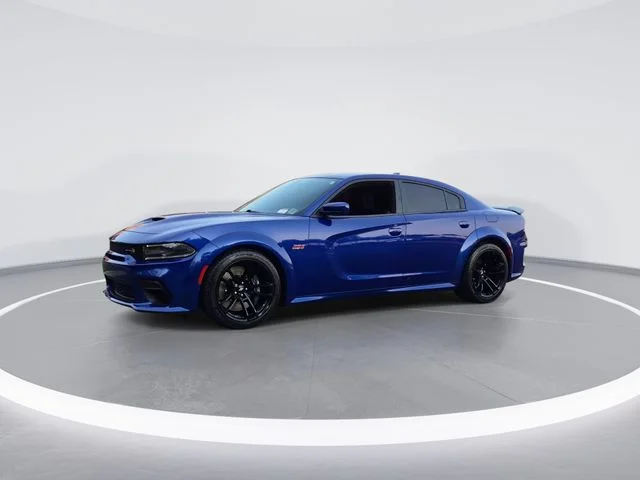Used 2021 Blue Dodge R/T Scat Pack Widebody image 4