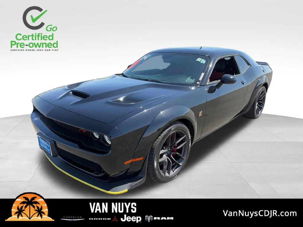 Used 2021 Black Dodge R/T Scat Pack Widebody image 1