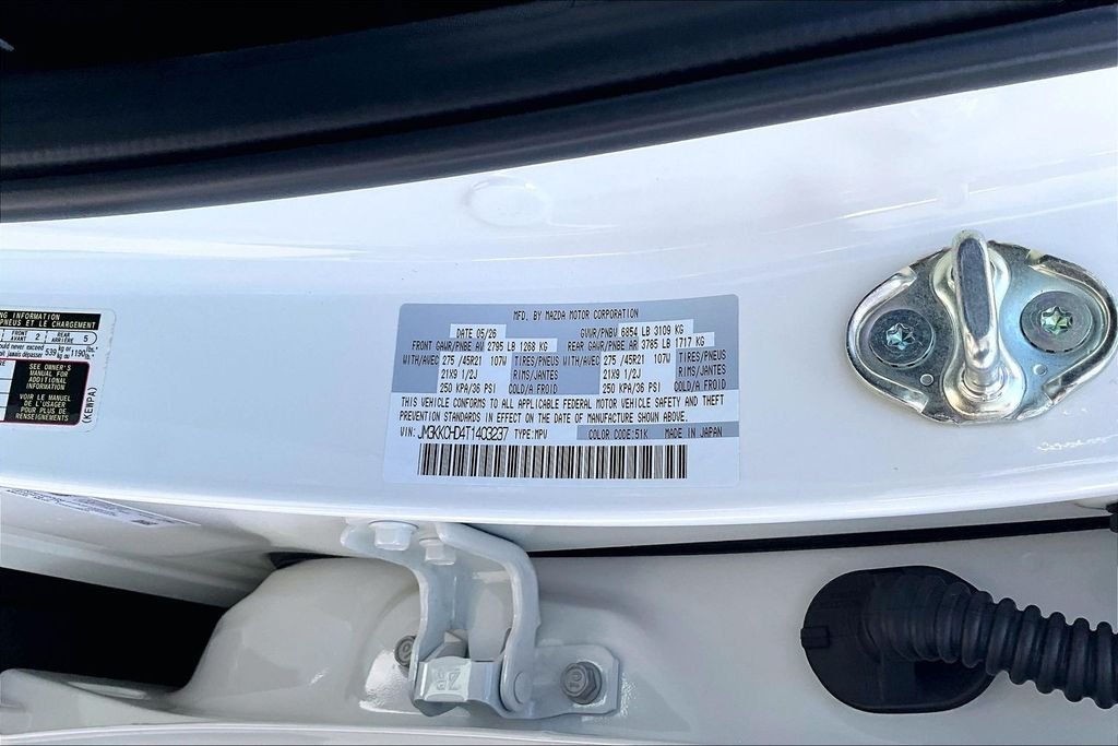 New 2026 Rhodium White Premium Mazda 3.3 Turbo Premium Sport AWD image 13