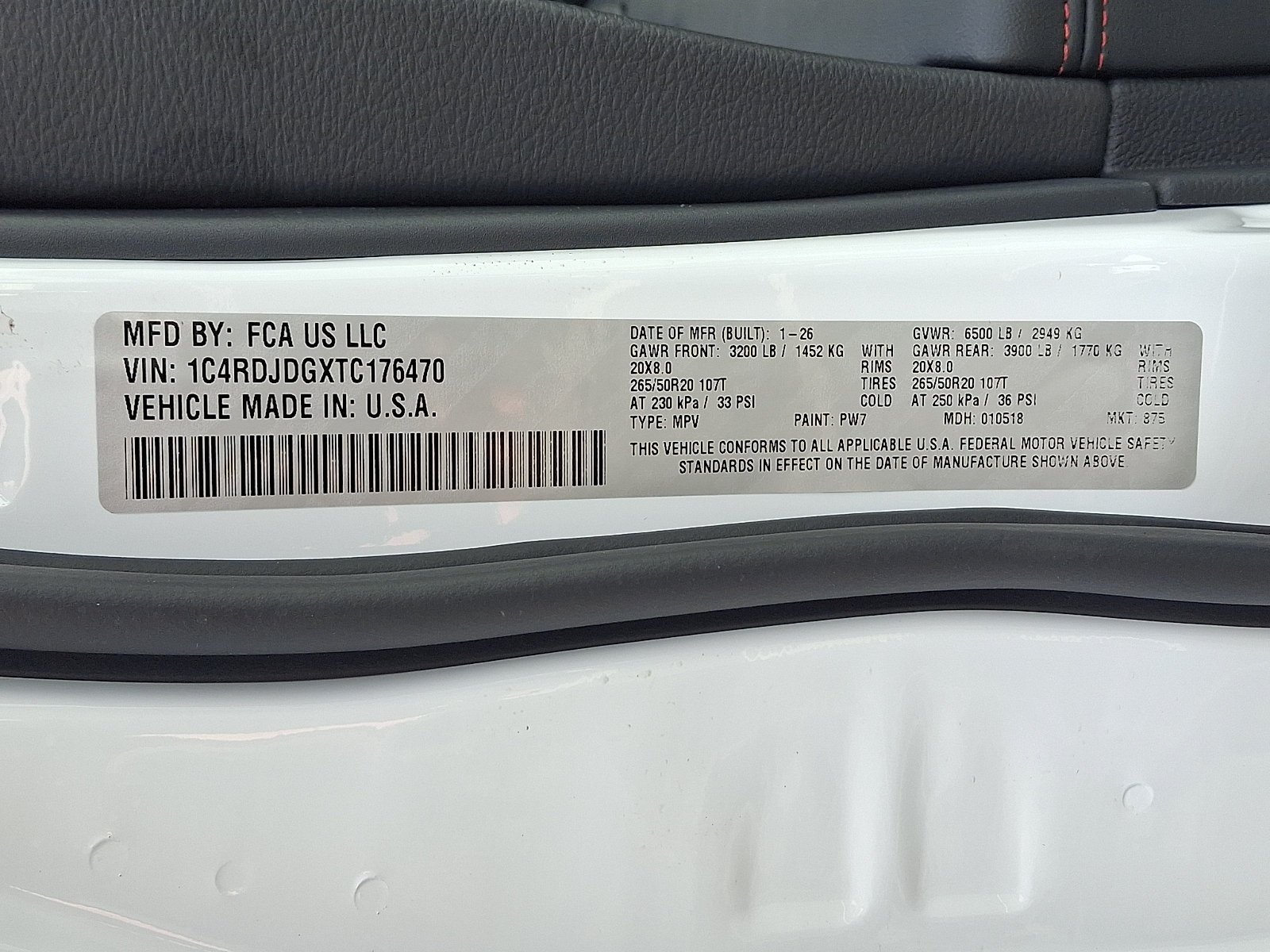 New 2026 White Knuckle Clear-Coat Exterior Paint Dodge GT Plus image 18