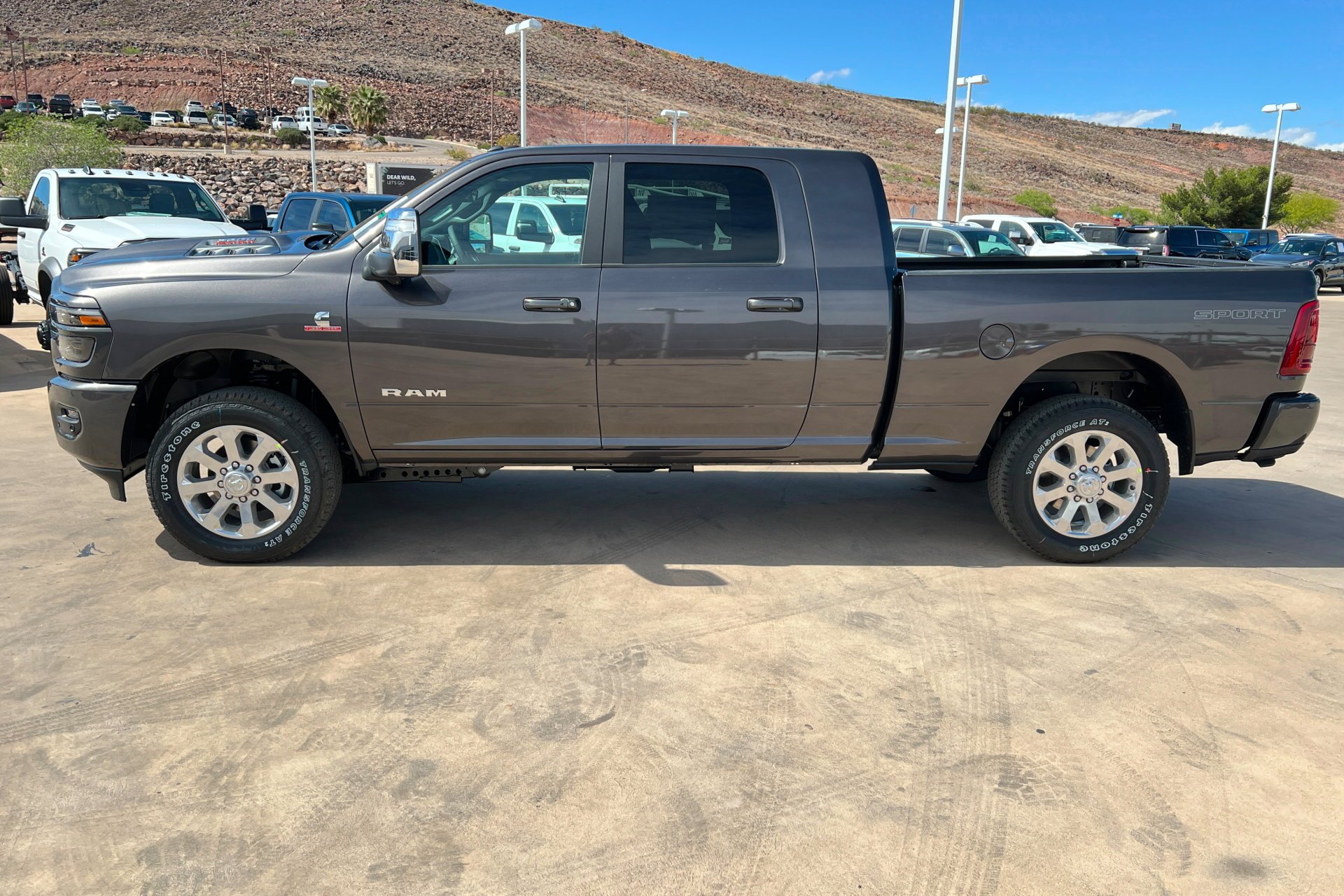New 2026 Granite Crystal Metallic Clear-Coat Exterior Paint RAM Laramie image 2