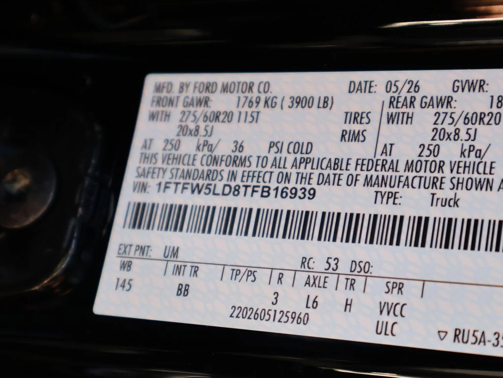 New 2026 Agate Black Metallic Ford Lariat® image 41