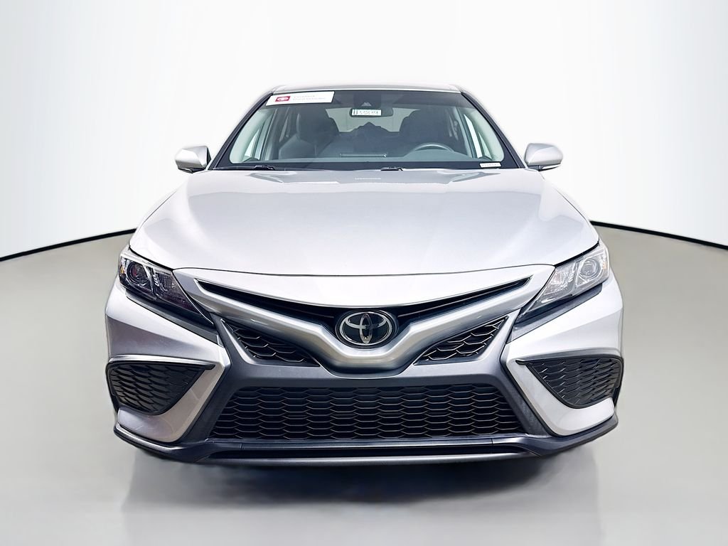 Used 2023 Celestial Silver Metallic Toyota SE image 2