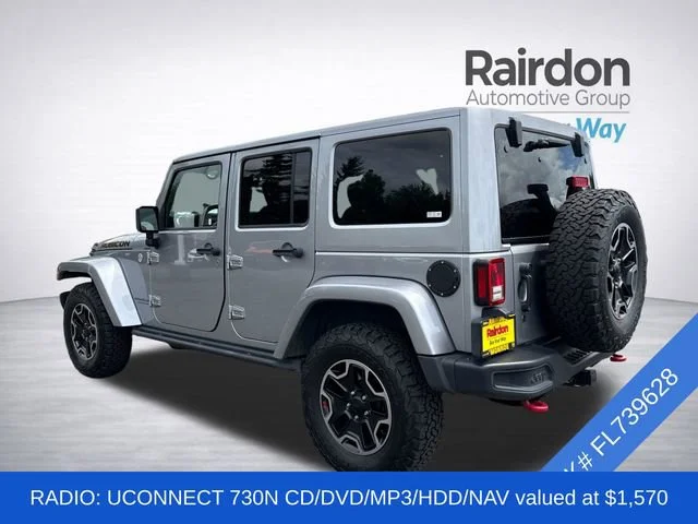 Used 2015 Billet Silver Metallic Clearcoat Jeep Unlimited Rubicon image 4