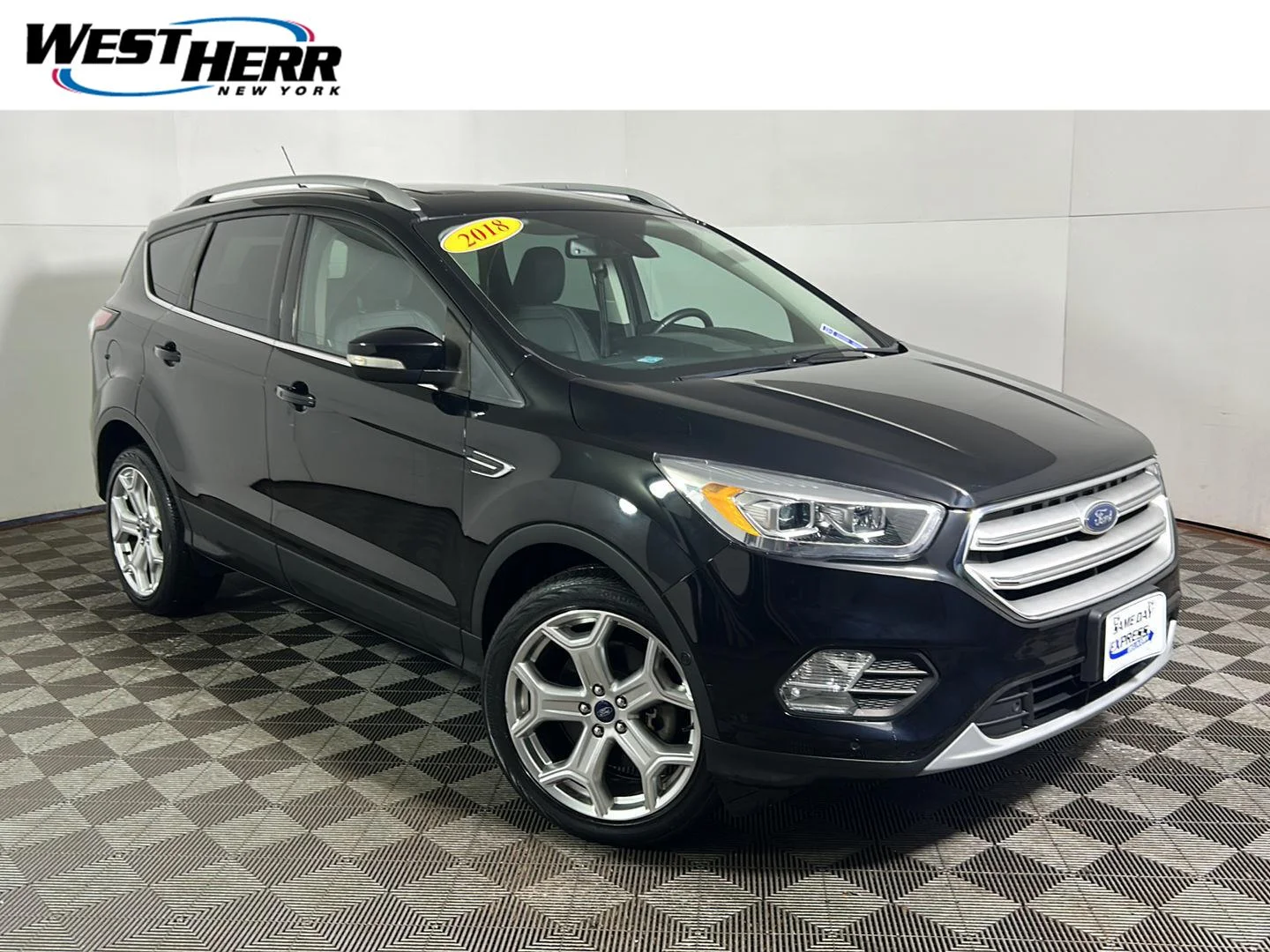 Used 2018 Shadow Black Ford Titanium image 1