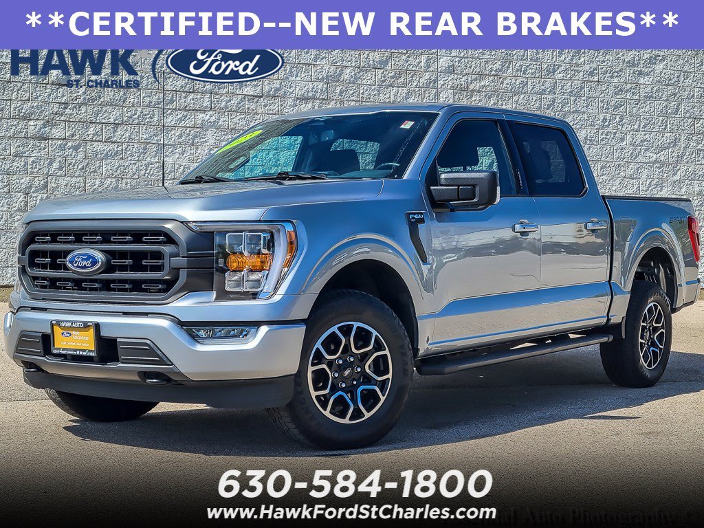 Certified Used 2023 Silver Metallic Ford XLT image 1