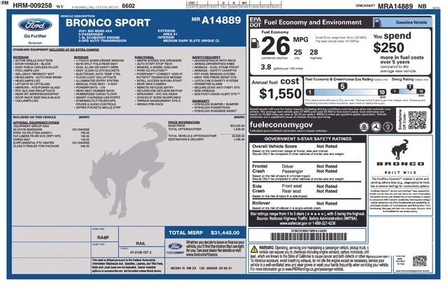 Used 2021 Blue Ford Big Bend image 36