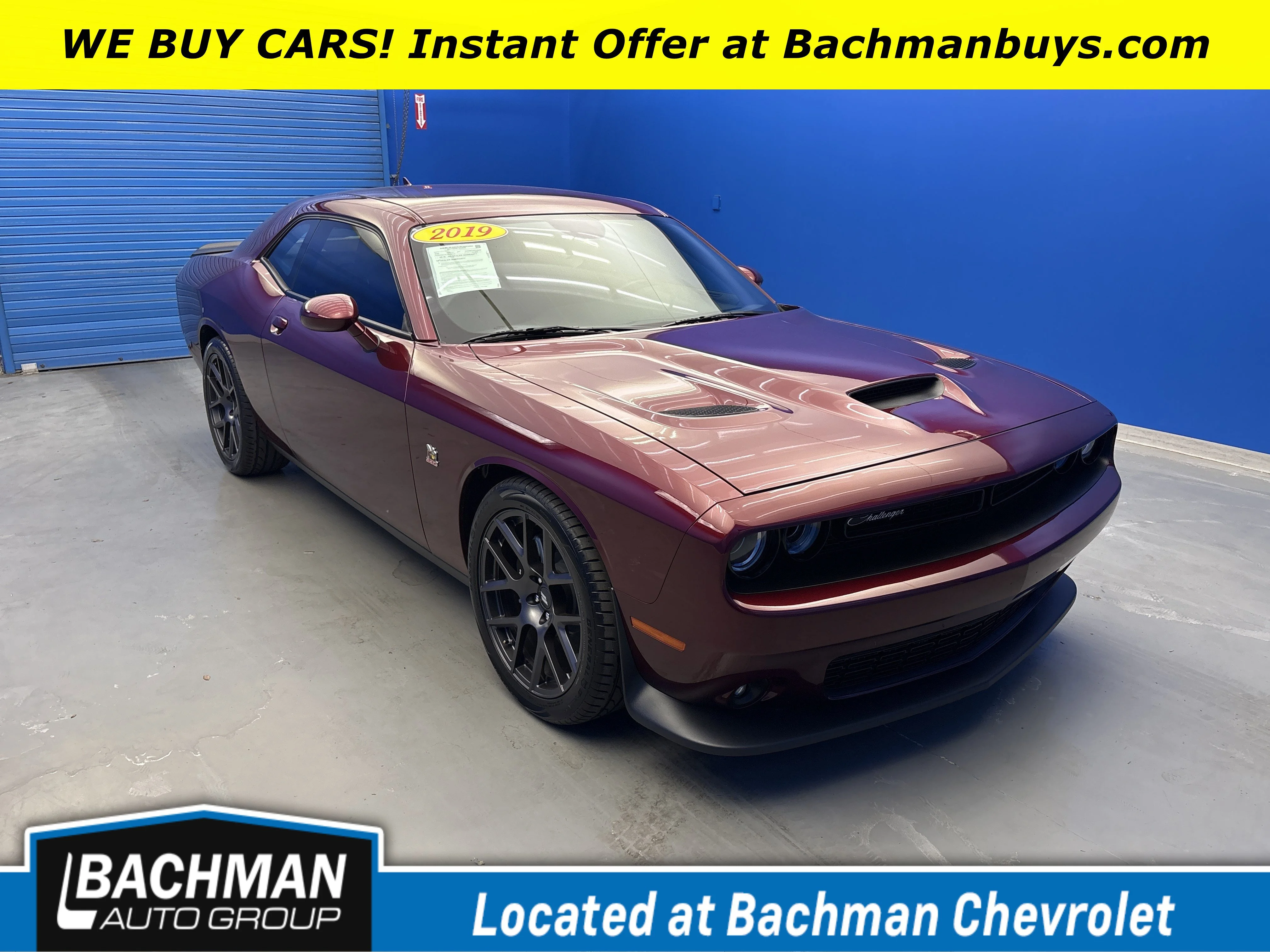 Used 2019 Octane Red Pearlcoat Dodge R/T Scat Pack image 1