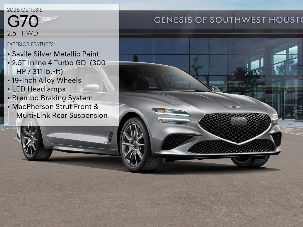 New 2026 Savile Silver Genesis 2.5T image 3
