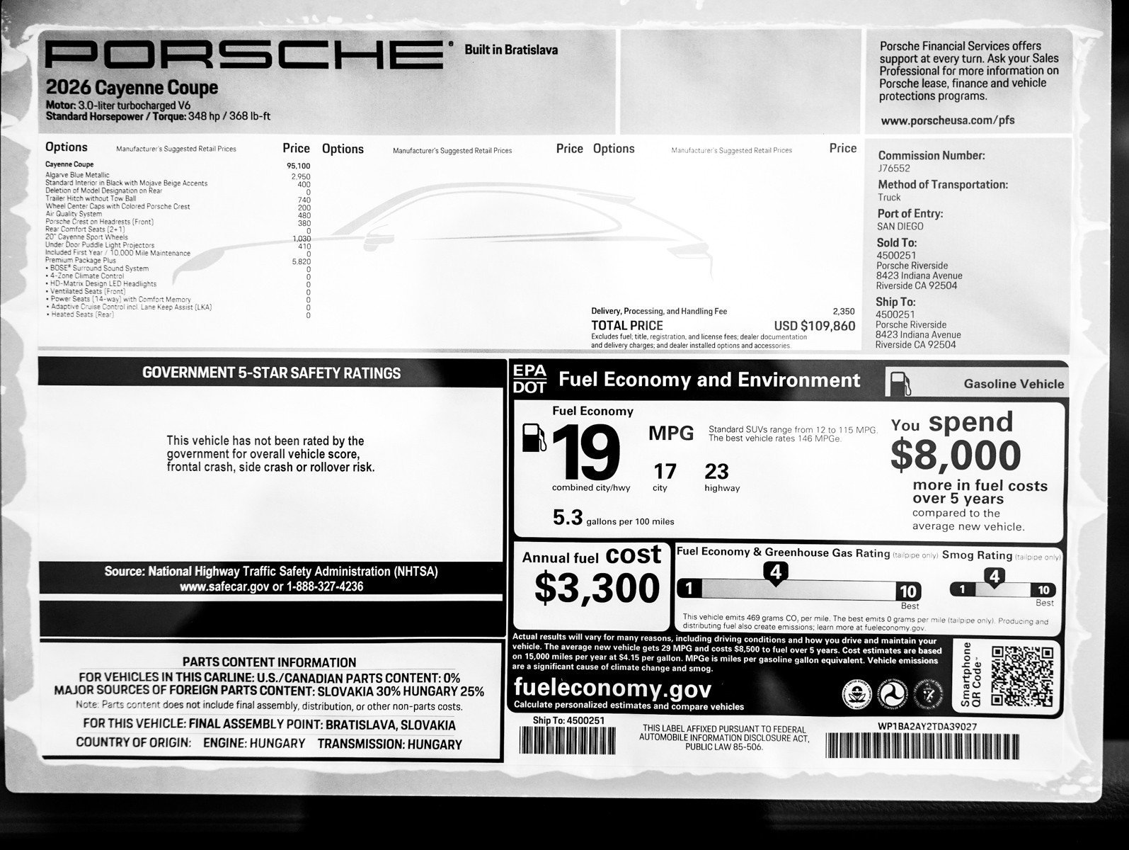 New 2026 ALGARVE BLUE ME Porsche Coupe image 30