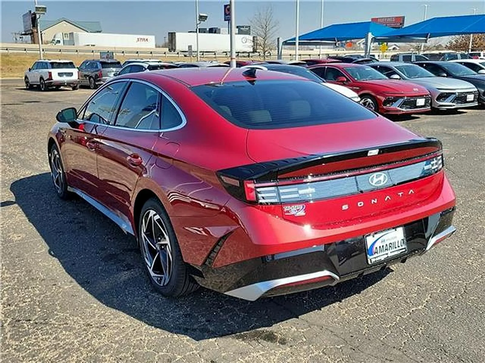 New 2026 Red Hyundai SEL Sport image 3