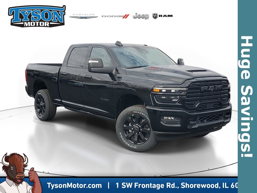 New 2026 Diamond Black Crystal Pearl-Coat Exterior Paint RAM Laramie image 1