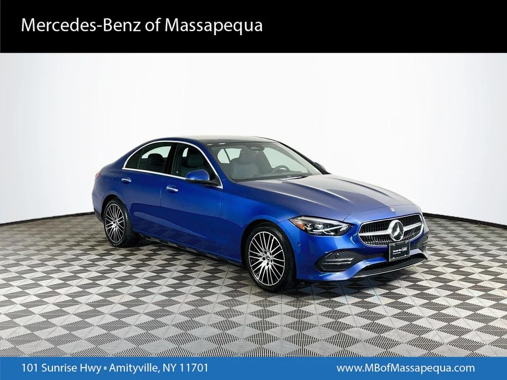 Used 2023 Blue Mercedes-Benz C 300 image 1