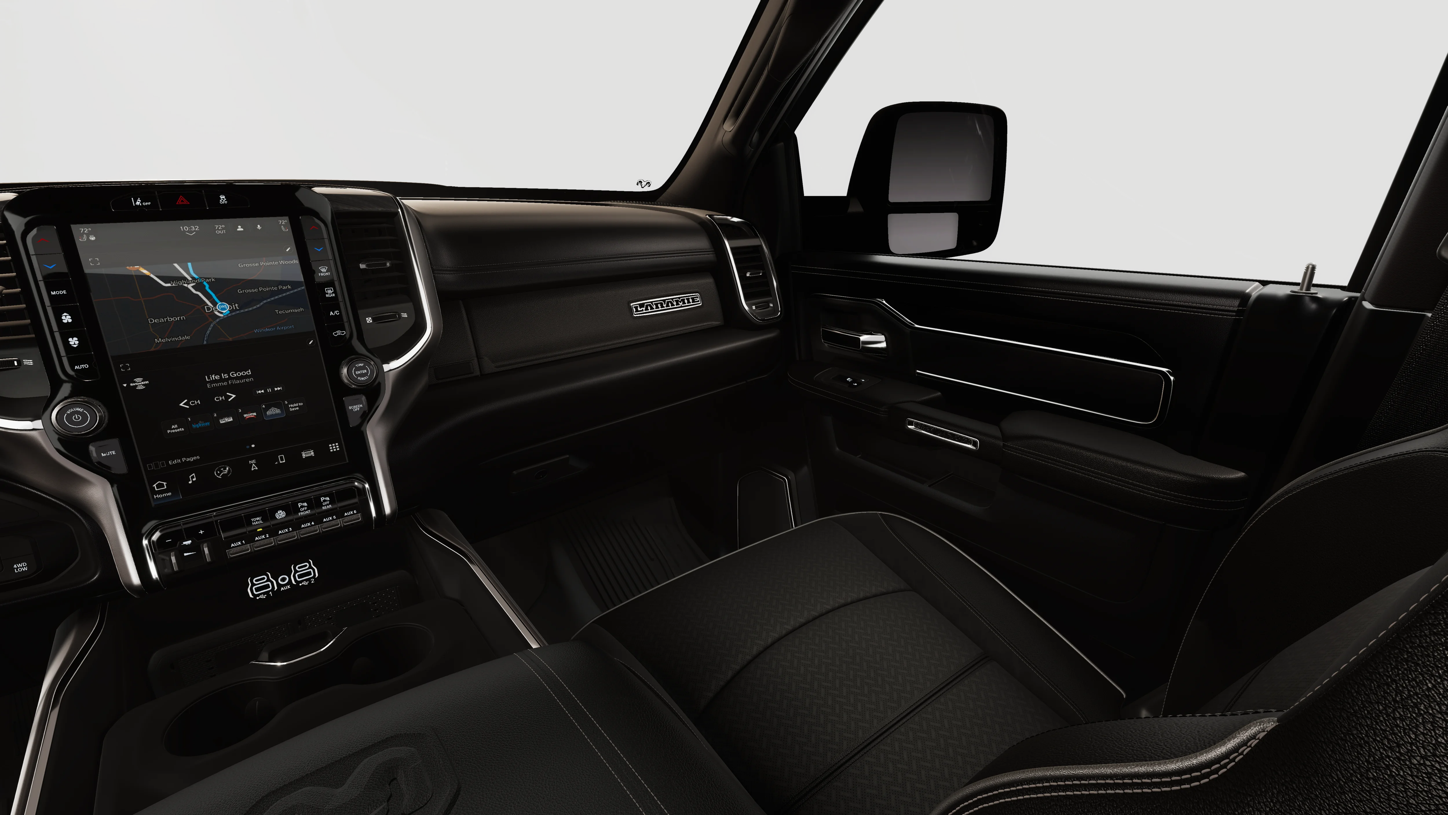 New 2026 Diamond Black Crystal Pearl-Coat Exterior Paint RAM Laramie image 33