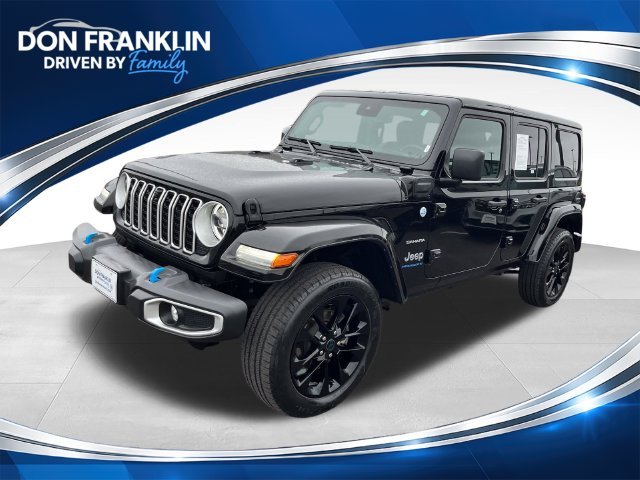 Used 2024 Black Jeep Sahara 4xe image 1