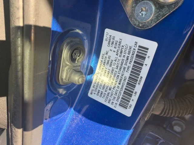 Certified Used 2017 Aegean Blue Metallic Honda LX image 16