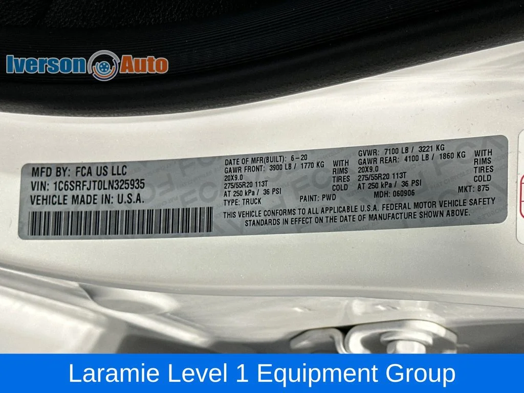 Used 2020 White Ram Laramie image 19