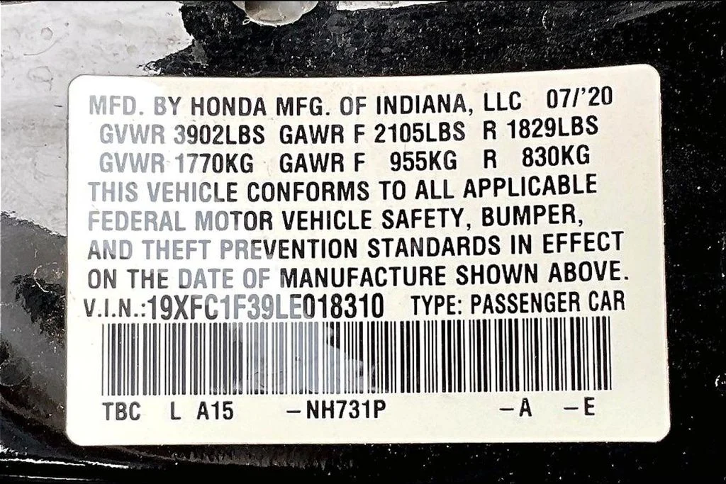 Used 2020 Black Honda EX image 25