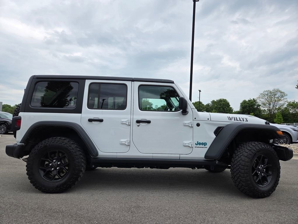 Used 2024 Bright White Clearcoat Jeep Willys image 27
