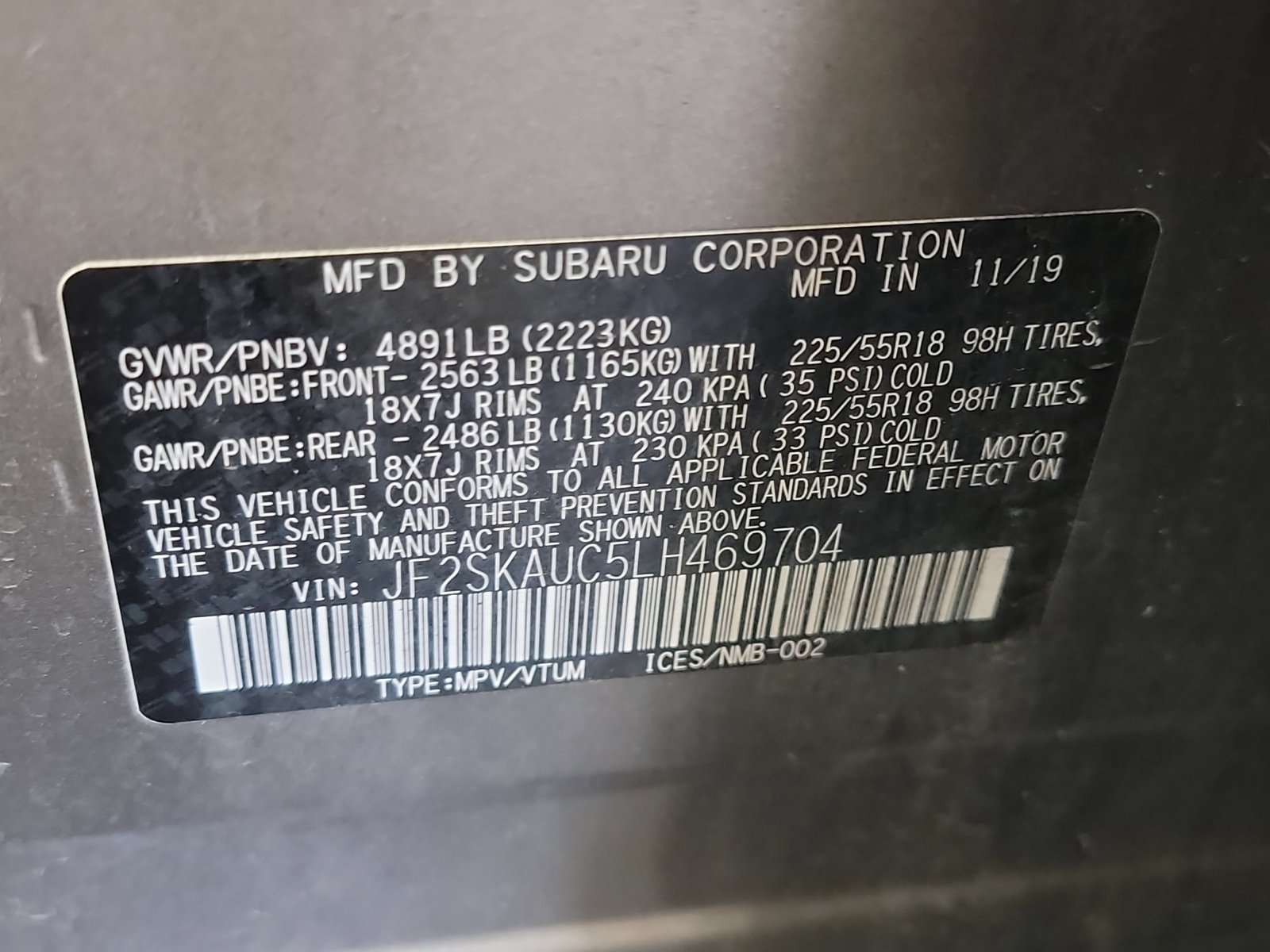 Used 2020 Sepia Bronze Metallic Subaru Limited image 32