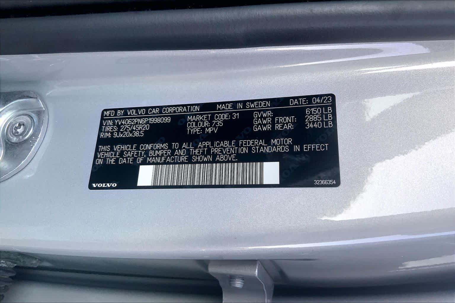 Used 2023 Silver Dawn Metallic Volvo Plus image 30