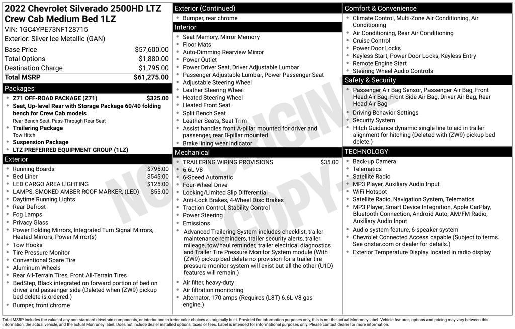 Used 2022 Silver Chevrolet LTZ image 4