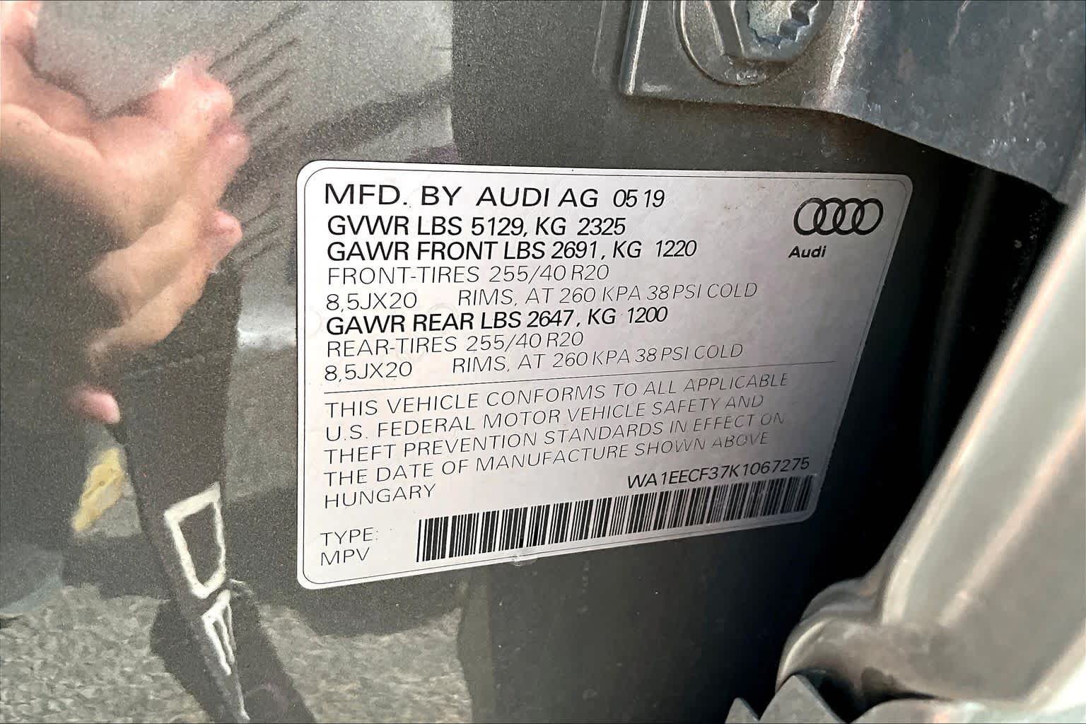 Used 2019 Chronos Gray Metallic Audi S line Premium Plus image 33