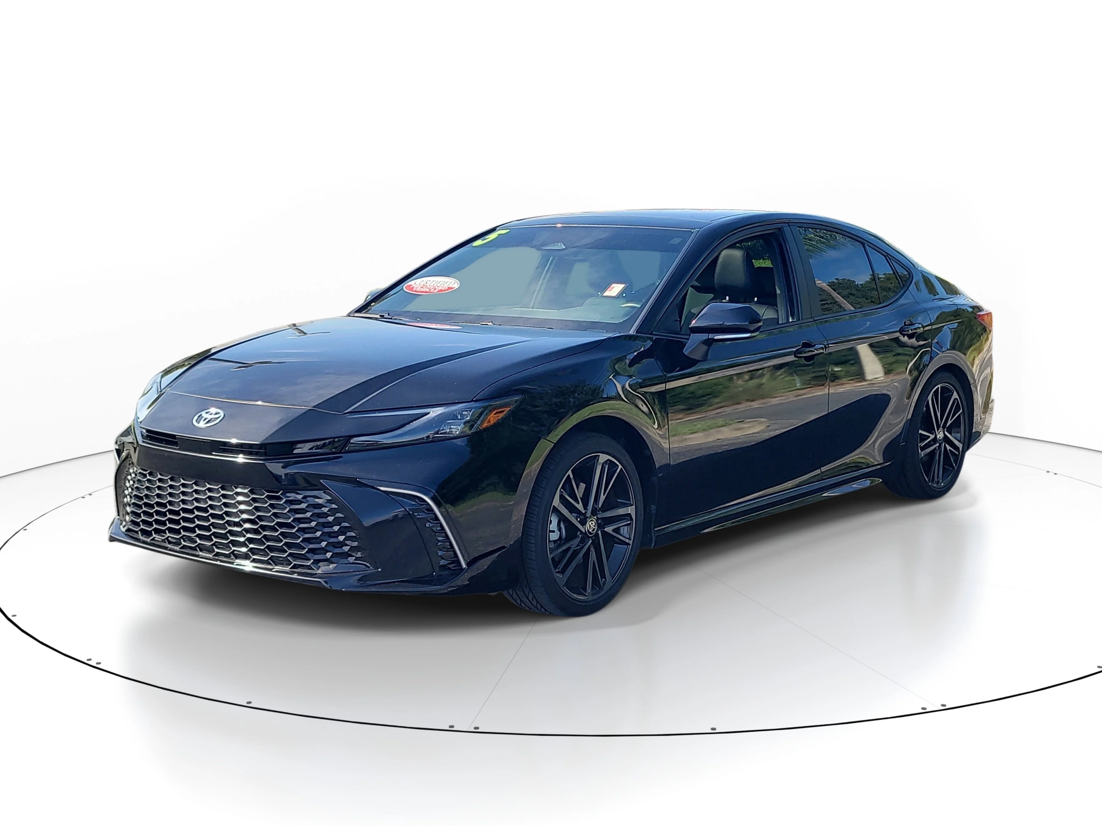 Used 2025 Midnight Black Metallic Toyota XSE image 3