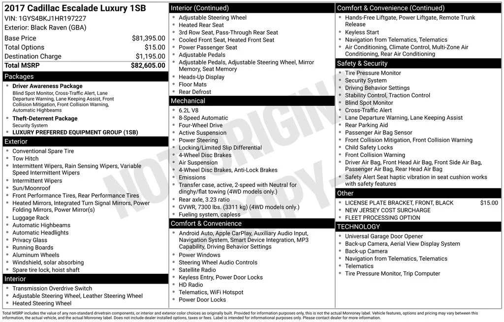 Used 2017 Black Cadillac Luxury image 6