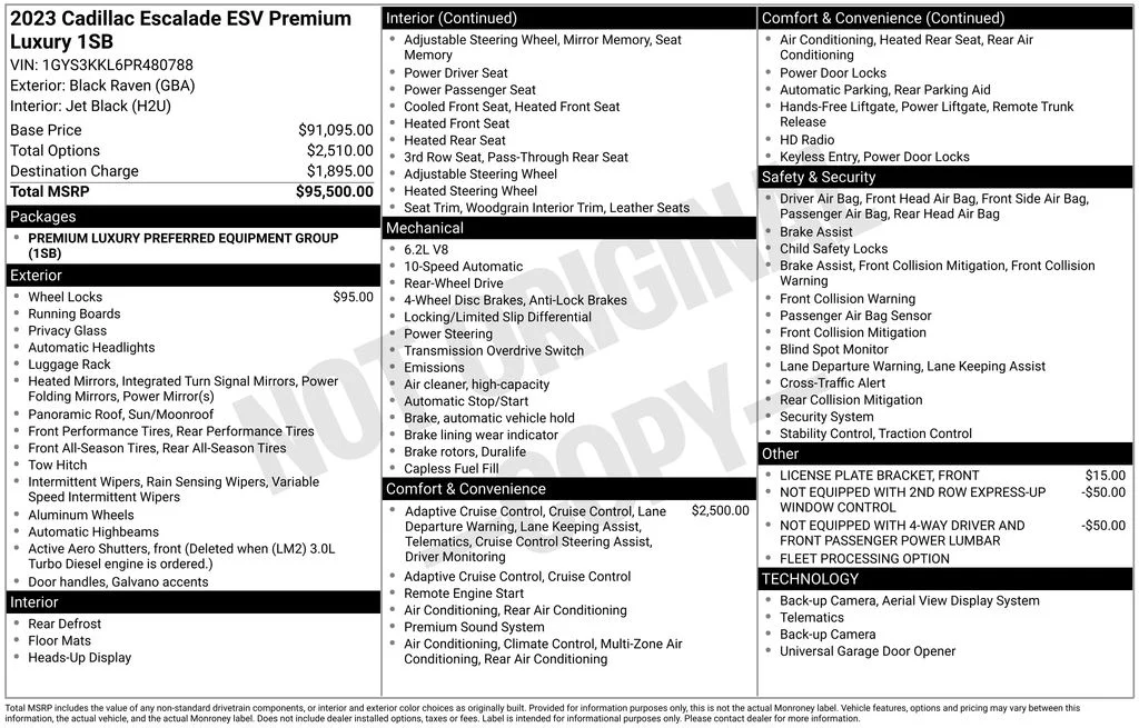 Used 2023 Black Cadillac Premium image 6